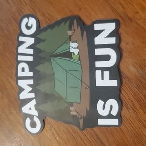 Camping is Fun Sticker
